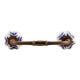 Blue Leaf Medium Ceramic Bridge Handle